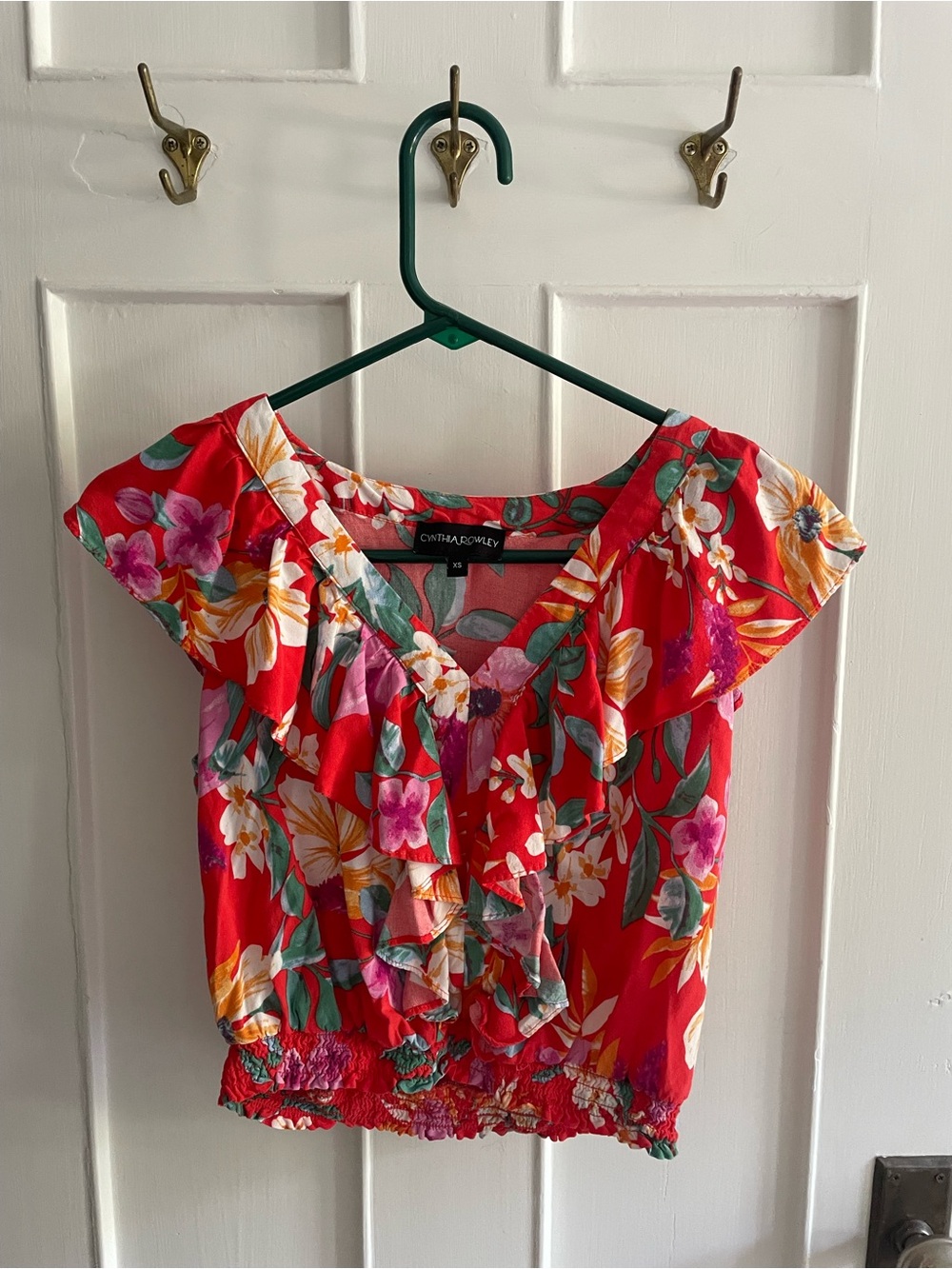 Cynthia Rowley Floral Blouse
